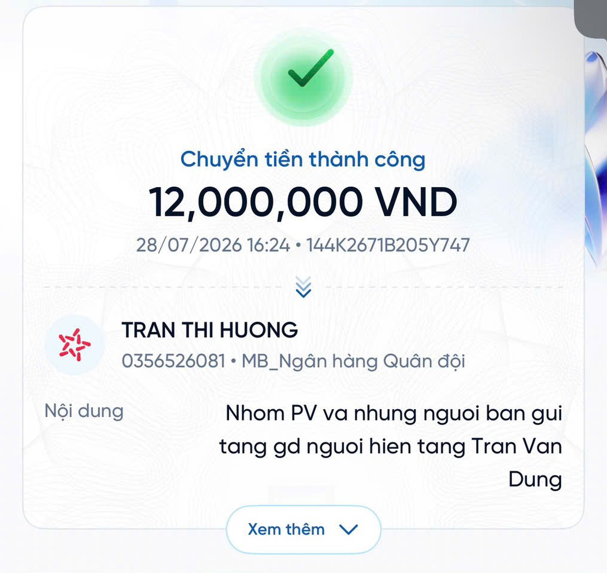 Nhóm phóng viên y tế trao 24 triệu đồng hỗ trợ 2 gia đình hiến tạng - Ảnh 1.