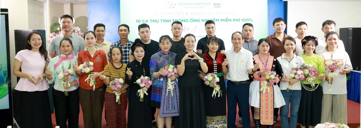 Trao tặng 10 ca thụ tinh trong ống nghiệm miễn phí 100%, tiếp thêm hy vọng cho các gia đình hiếm muộn - Ảnh 2.
