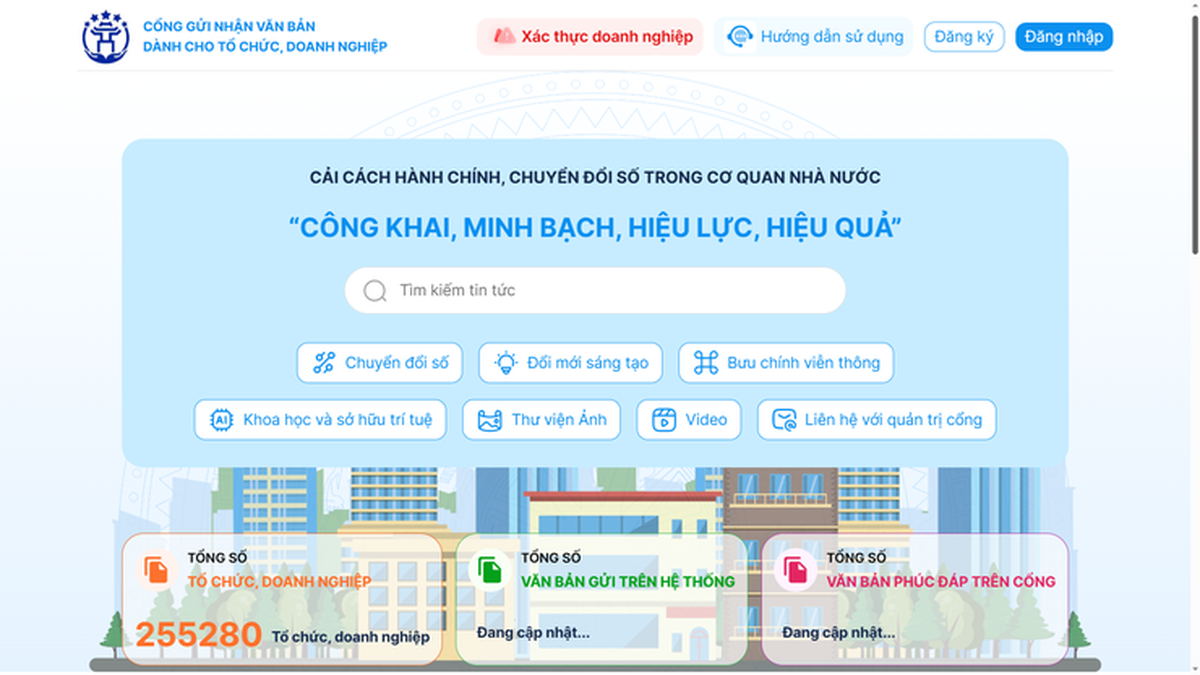 Hà Nội vận hành hệ thống văn bản điện tử với doanh nghiệp - Ảnh 1.