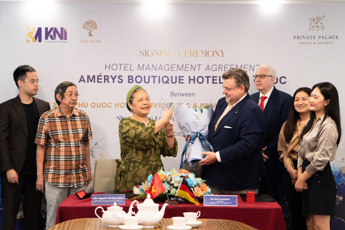 Lễ ký kết hợp đồng quản lý khách sạn Amérys Family & Boutique Hotel giữa Tập đoàn KNI với Private Palace Hotels- Ảnh 1.