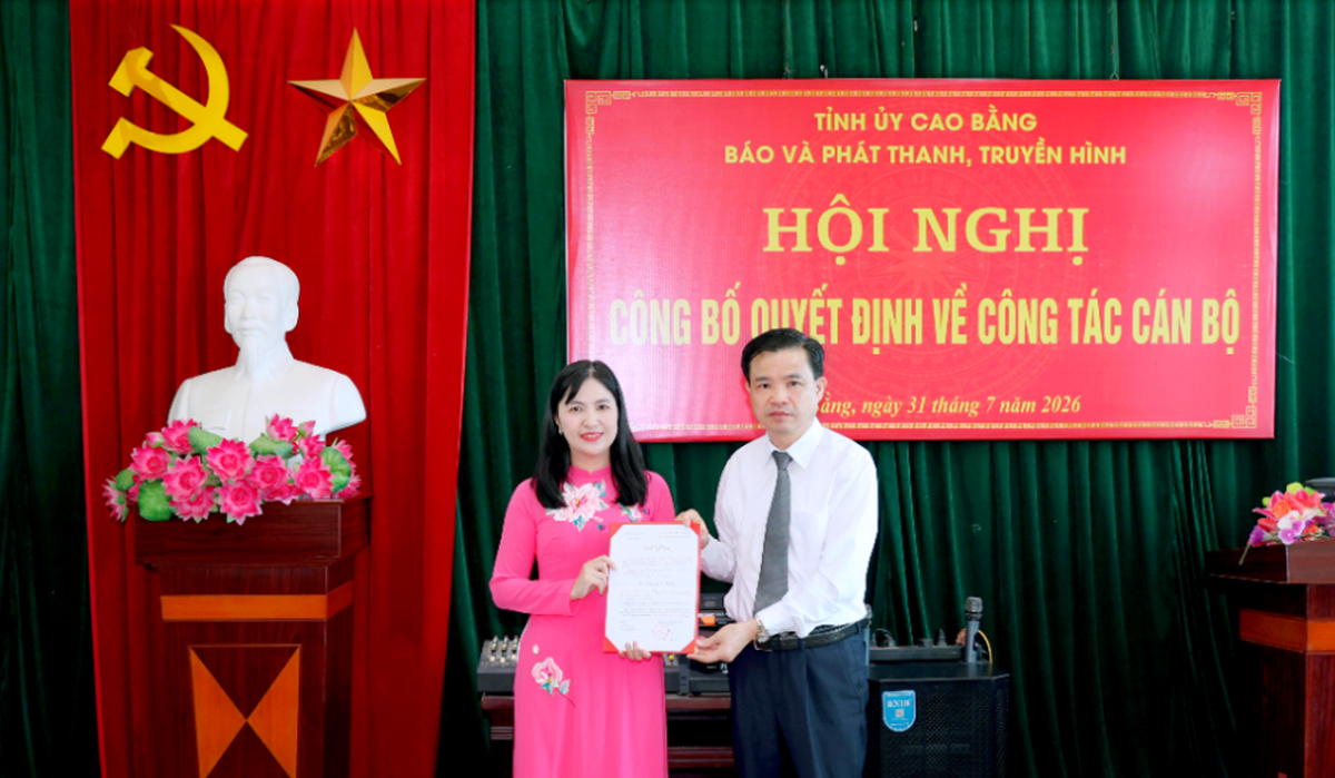 Bổ nhiệm nữ Phó Giám đốc Báo và Phát thanh, truyền hình Cao Bằng - Ảnh 1.