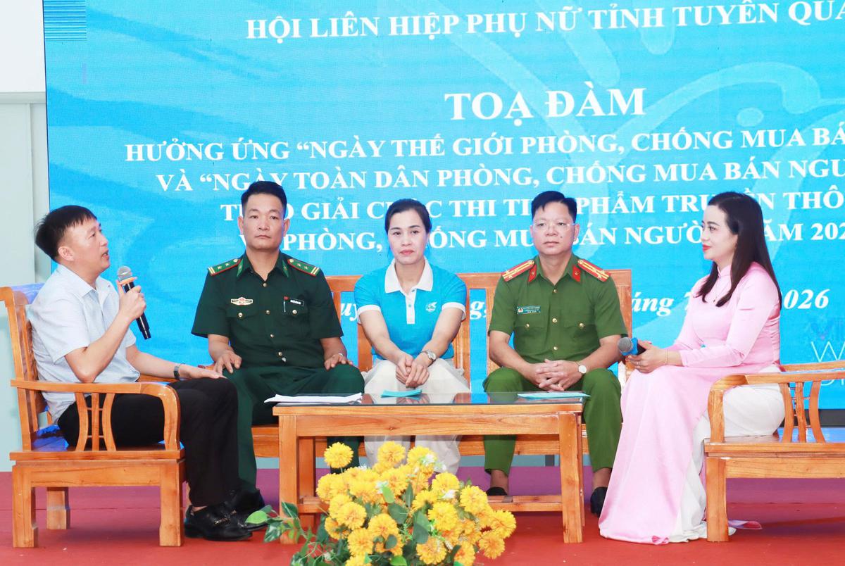 Tuyên Quang: Trao giải Hội thi trực tuyến Tiểu phẩm truyền thông phòng, chống mua bán người  - Ảnh 1.