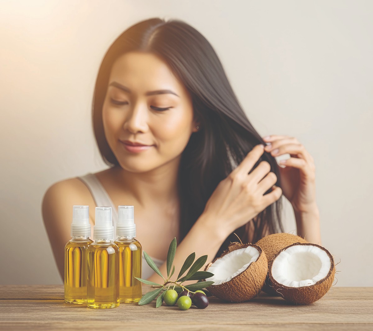 Làm đẹp tóc, móng từ dầu dừa và dầu ô liu - Ảnh 1.