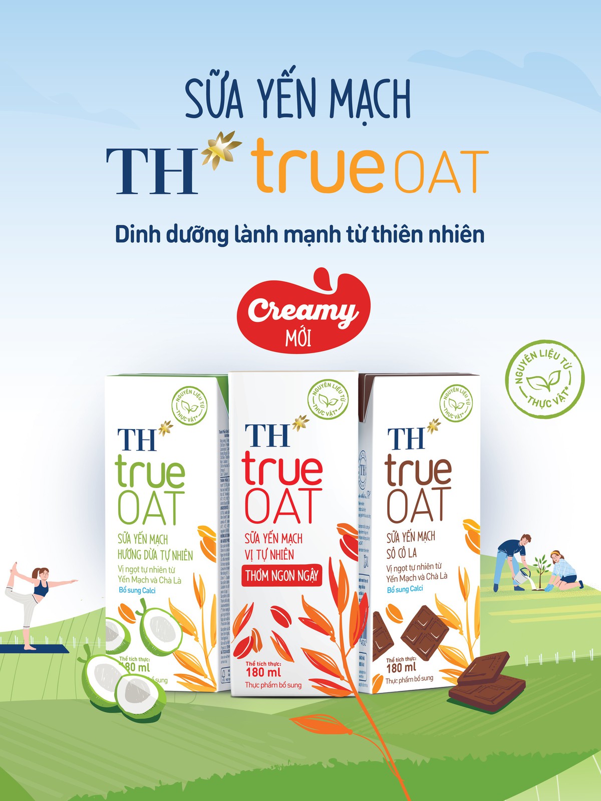 Tập đoàn TH ra mắt Sữa Yến Mạch Vị Tự Nhiên TH true OAT Creamy Thơm Ngon Ngậy - Ảnh 1.