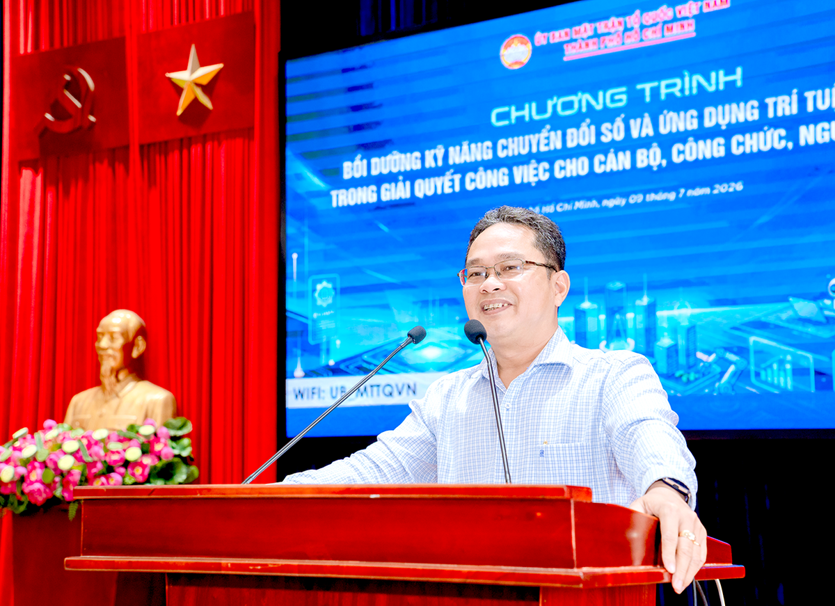 Tăng cường chuyển đổi số và ứng dụng AI: Bước chuyển mình của hệ thống Mặt trận TPHCM- Ảnh 2.