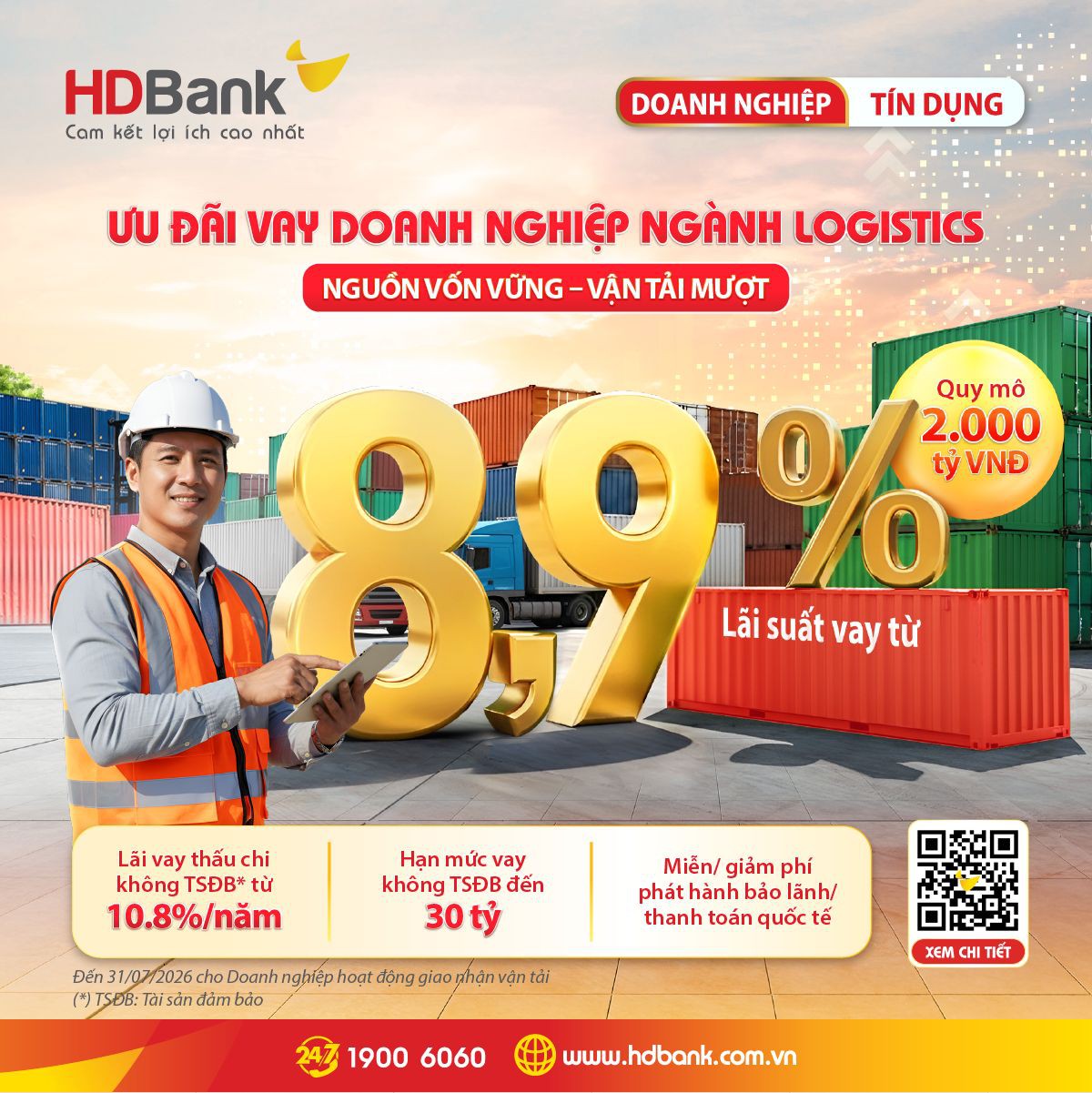 Lãi suất từ 7,2%/năm, HDBank tung loạt ưu đãi lớn cho doanh nghiệp - Ảnh 2.