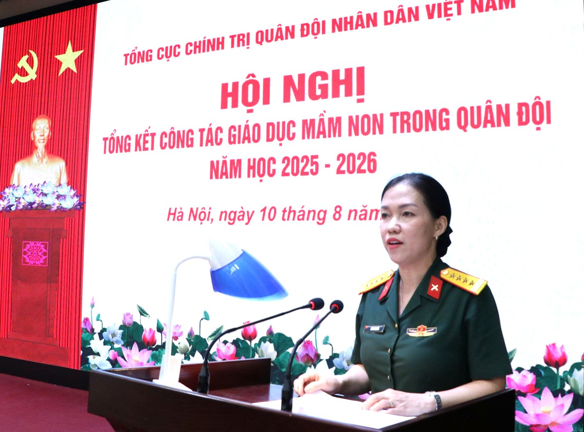 Tổng kết công tác giáo dục mầm non trong Quân đội năm học 2025-2026  - Ảnh 1.
