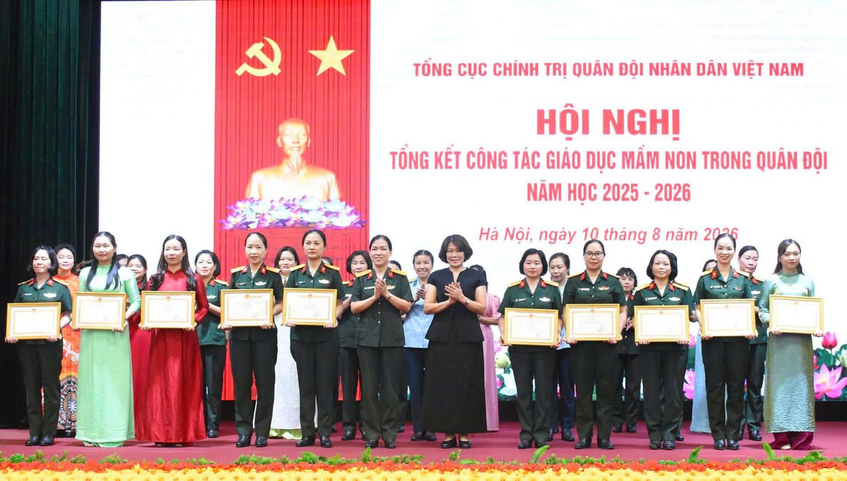 Tổng kết công tác giáo dục mầm non trong Quân đội năm học 2025-2026  - Ảnh 4.