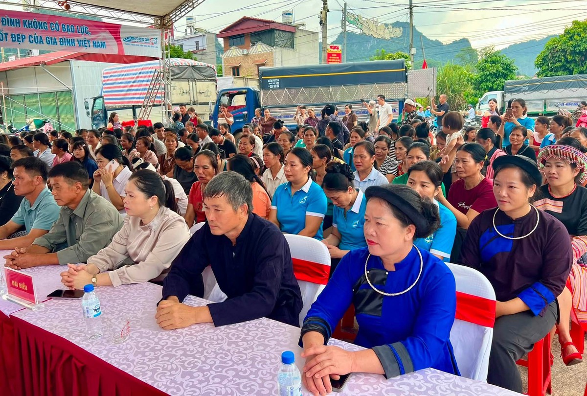 Sôi nổi phiên chợ truyền thông phòng, chống bạo lực gia đình ở Cao Bằng - Ảnh 2.