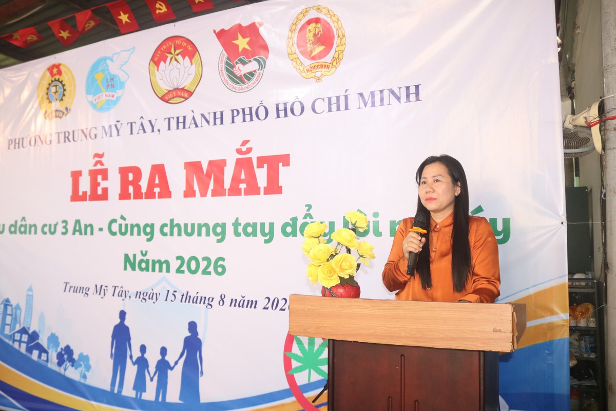 Phường Trung Mỹ Tây ra mắt mô hình "Khu dân cư 3 An - Cùng chung tay đẩy lùi ma túy"- Ảnh 1.