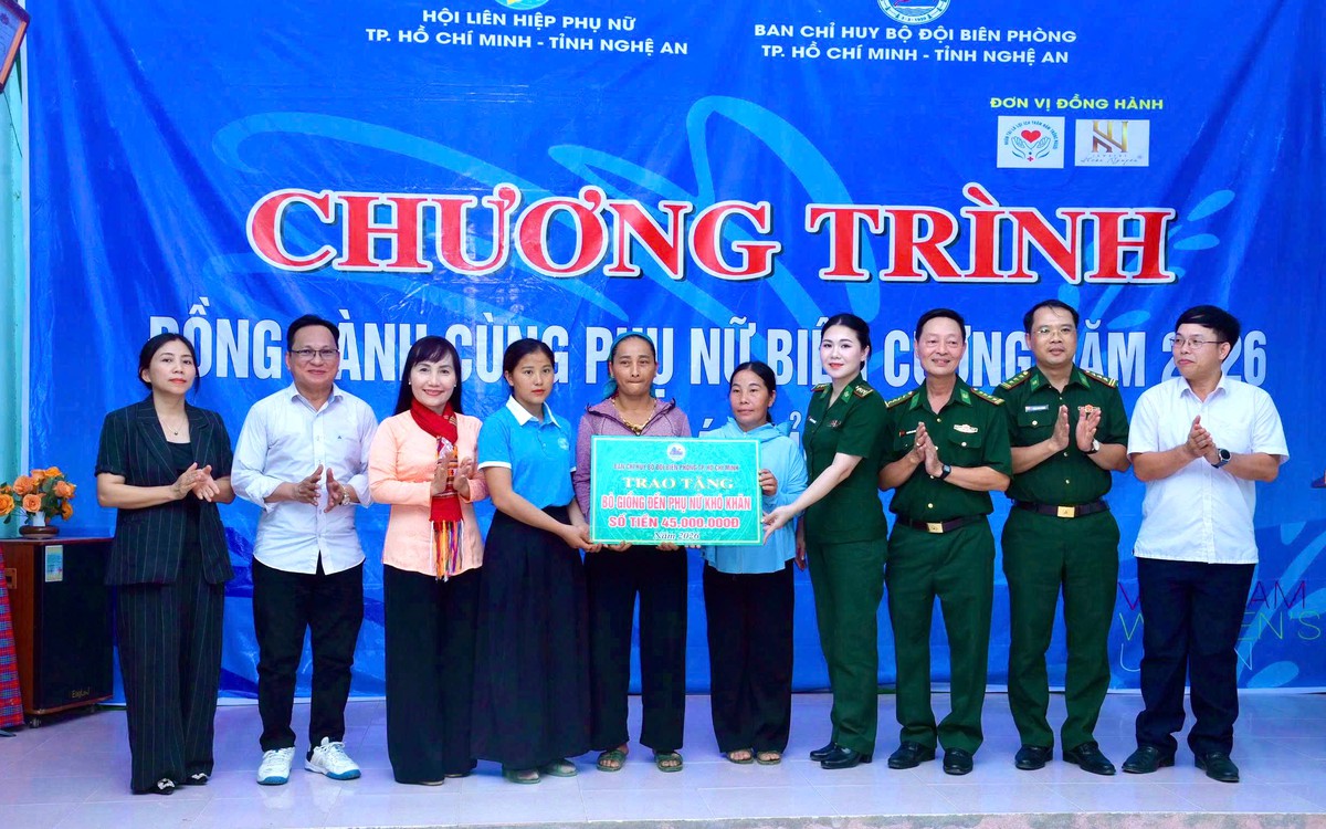 Hội LHPN TPHCM trao sinh kế, tiếp sức người dân vùng biên giới Nghệ An- Ảnh 1.