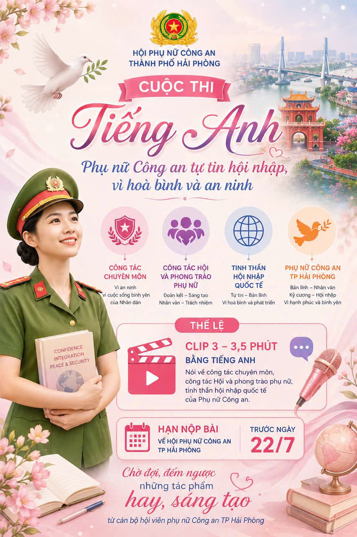 Nữ chiến sĩ Công an Hải Phòng: “Đừng ngại nói ngoại ngữ dù mình chưa hoàn hảo"- Ảnh 2.
