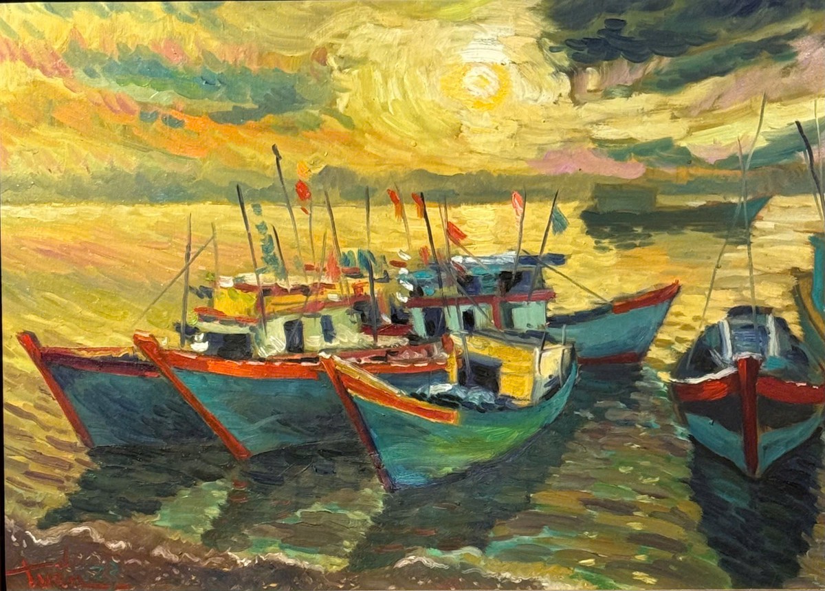 Kể chuyện hữu nghị Việt Nam - Thái Lan bằng hội họa - Ảnh 2.