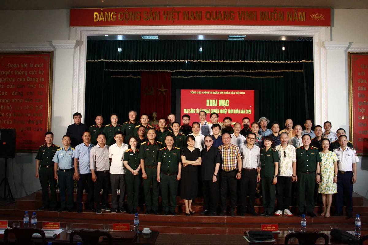 Khai mạc Trại sáng tác âm nhạc chuyên nghiệp toàn quân năm 2026 - Ảnh 5.