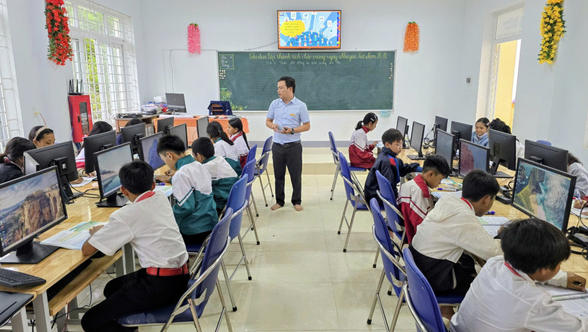 Trường vùng cao trước bài toán đưa giáo dục AI vào lớp học - Ảnh 2.