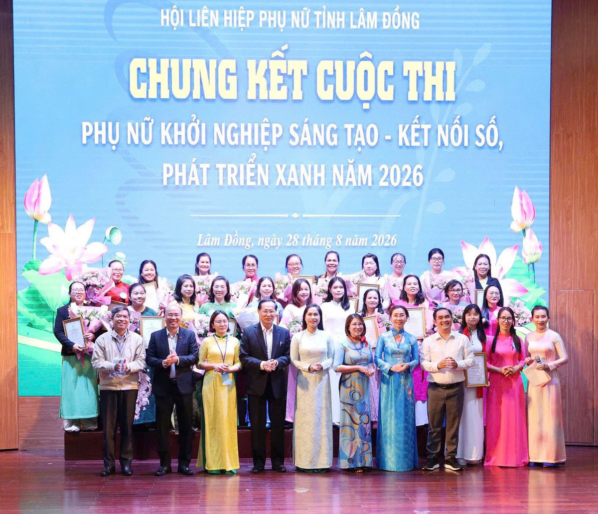 Lâm Đồng: Chung kết Cuộc thi “Phụ nữ khởi nghiệp sáng tạo - kết nối số, phát triển xanh” năm 2026 - Ảnh 3.