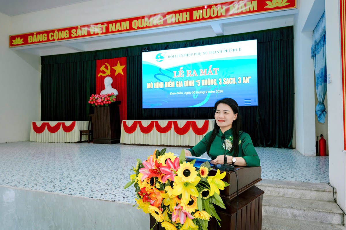 Huế ra mắt mô hình điểm “Gia đình 5 không 3 sạch 3 an” - Ảnh 2.