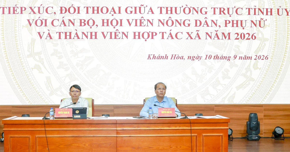 Thường trực Tỉnh ủy Khánh Hòa đối thoại với cán bộ, hội viên nông dân, phụ nữ và thành viên hợp tác xã - Ảnh 3.