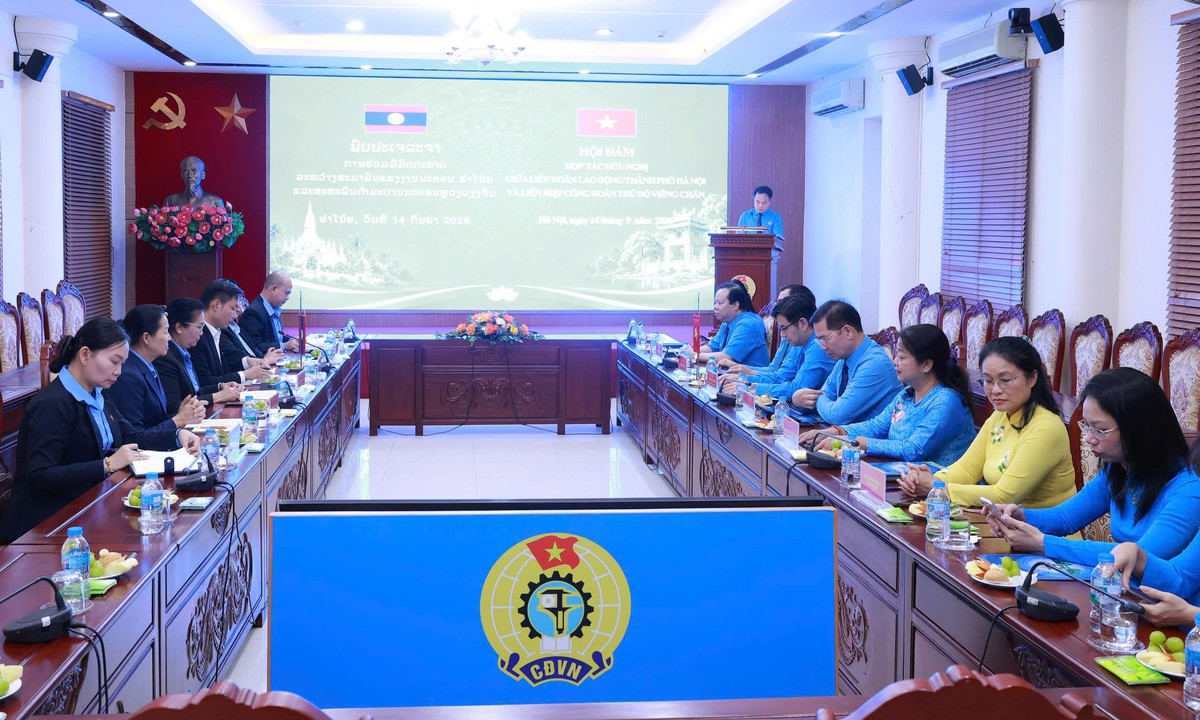 Công đoàn Hà Nội - Viêng Chăn tăng cường hợp tác chăm lo người lao động- Ảnh 2.