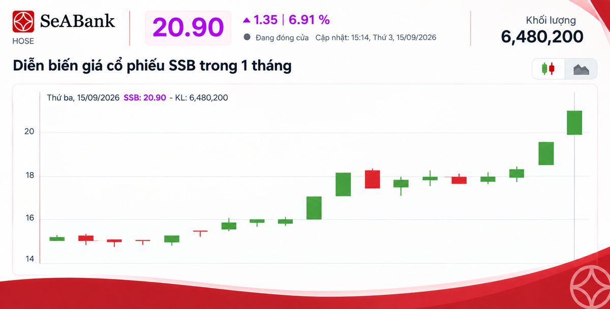 SSB là cổ phiếu duy nhất được thêm vào rổ MarketVector Vietnam Local Index- Ảnh 1.