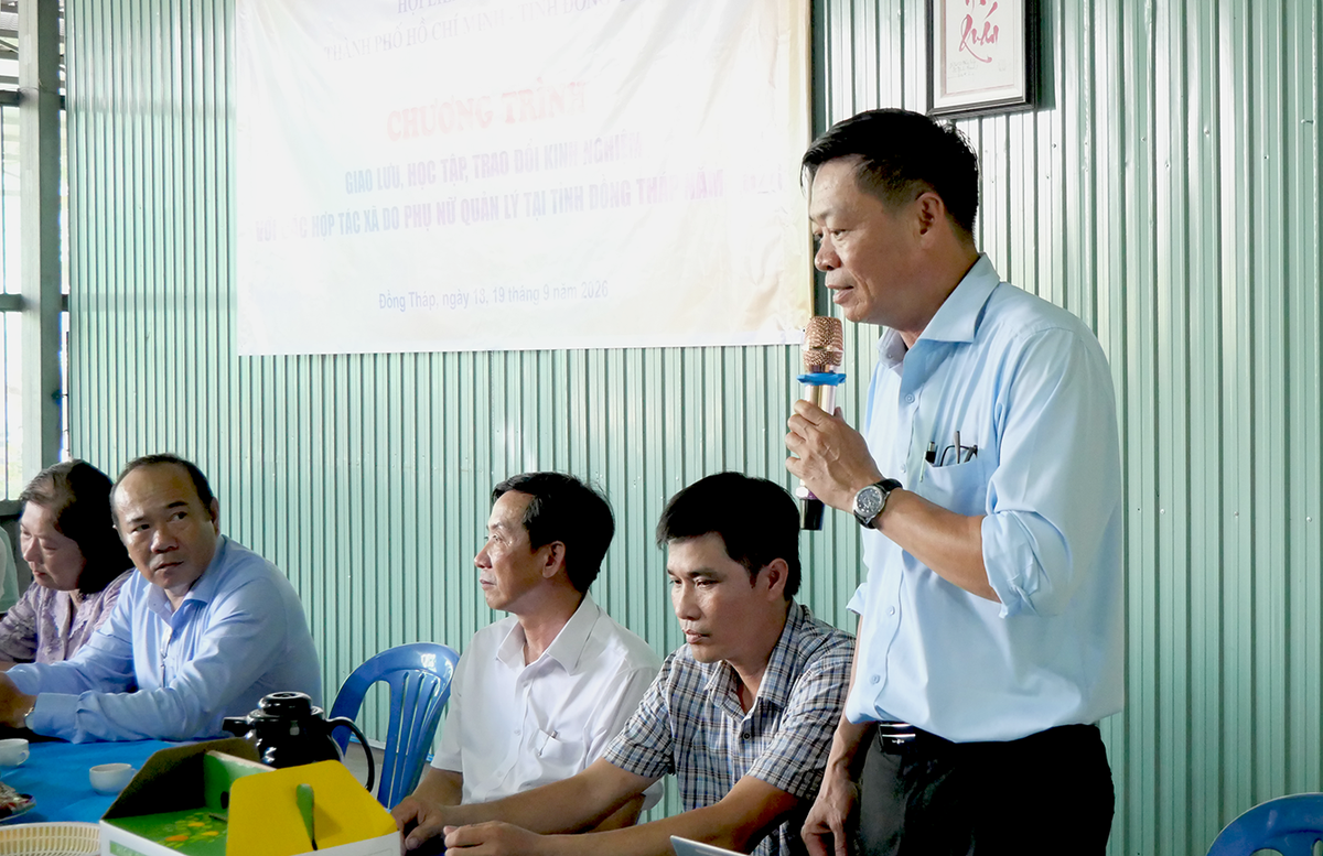 Hội LHPN TPHCM và Đồng Tháp chia sẻ kinh nghiệm tại các hợp tác xã, doanh nghiệp do phụ nữ quản lý - Ảnh 3.