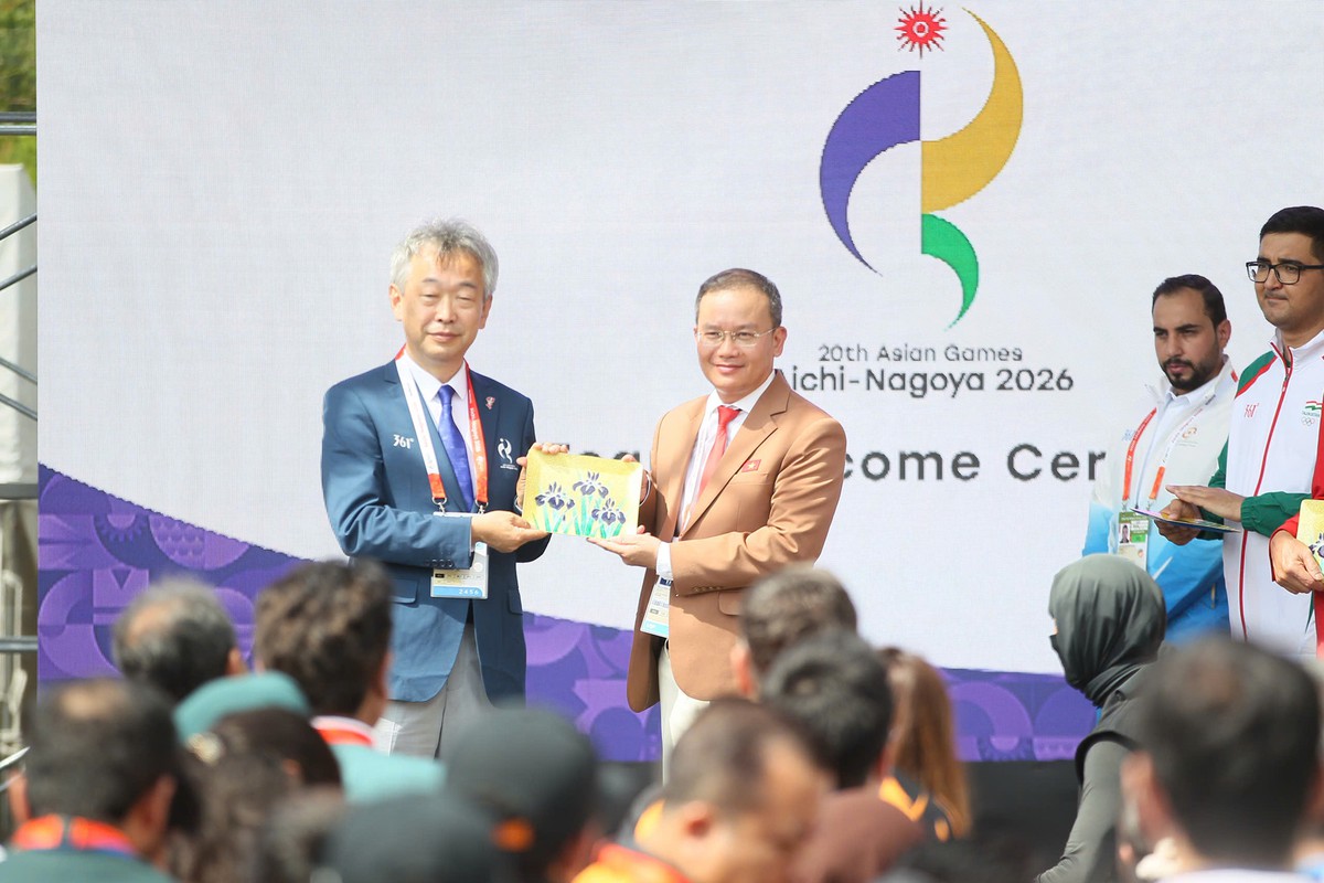 Lễ thượng cờ của Đoàn Thể thao Việt Nam tại ASIAD 20 - Ảnh 1.
