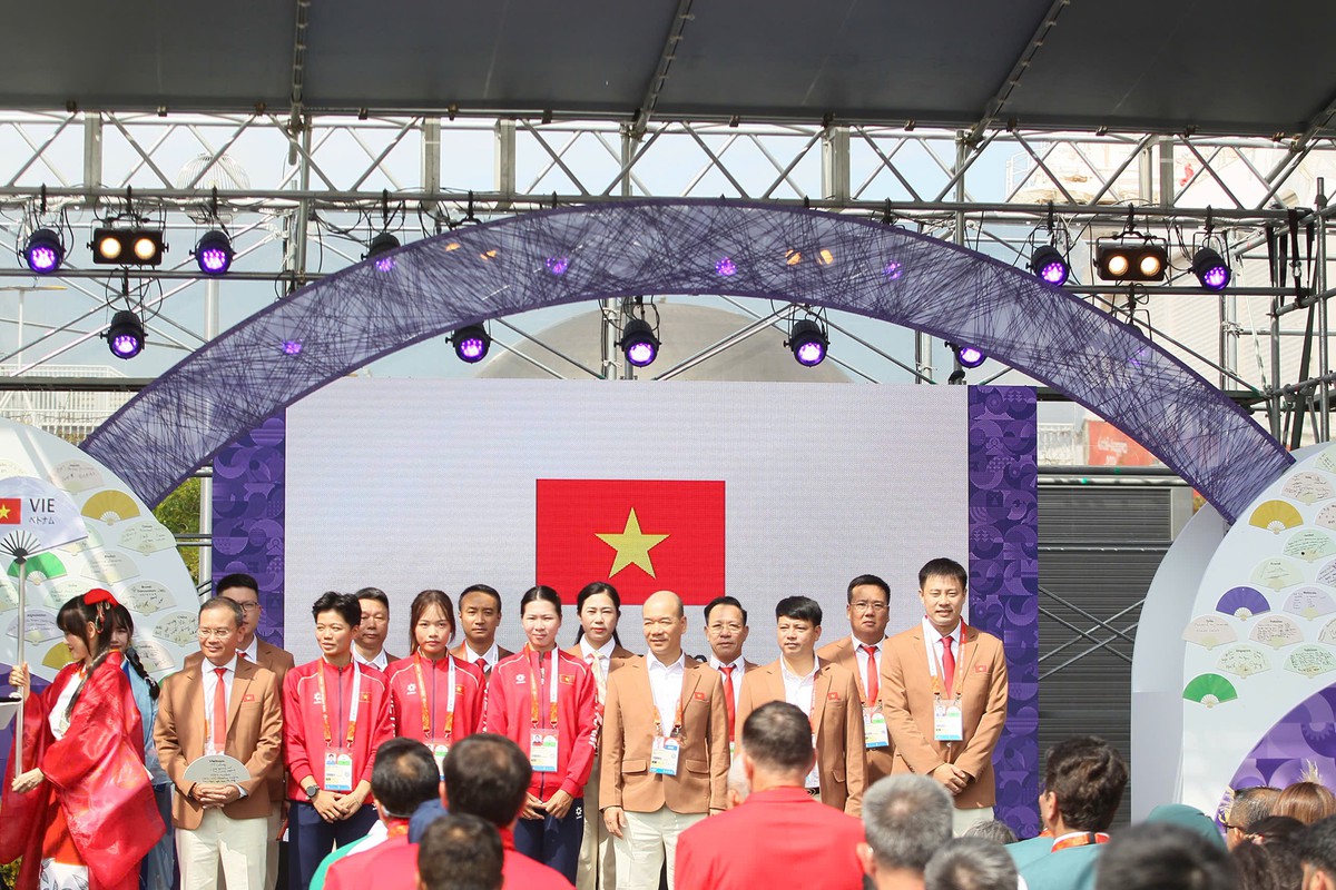 Lễ thượng cờ của Đoàn Thể thao Việt Nam tại ASIAD 20 - Ảnh 2.