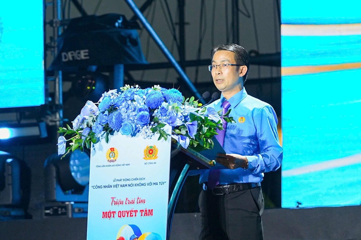 Phát động chiến dịch "Công nhân Việt Nam nói không với ma túy - Triệu trái tim, một quyết tâm"- Ảnh 6.