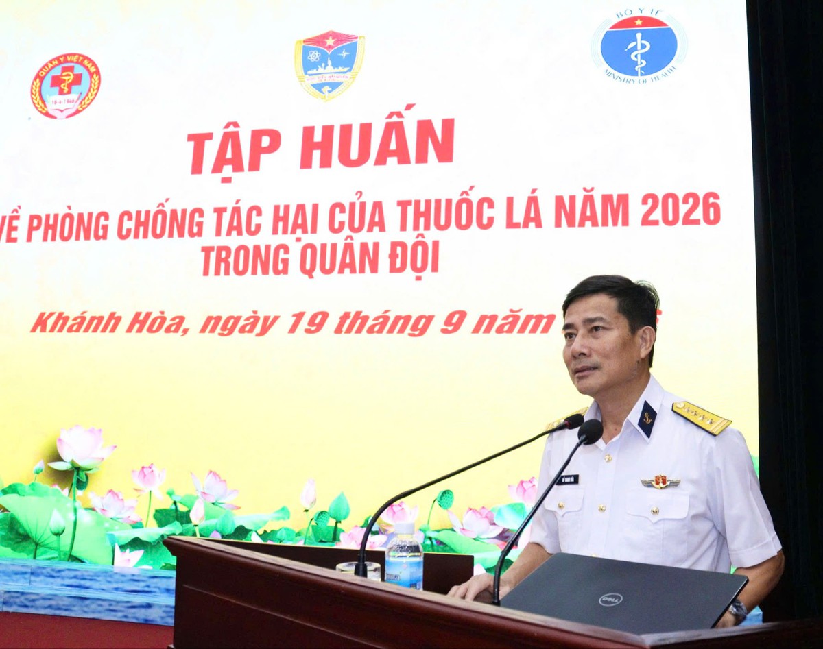 Tập huấn phòng, chống tác hại của thuốc lá tại Học viện Hải quân - Ảnh 1.