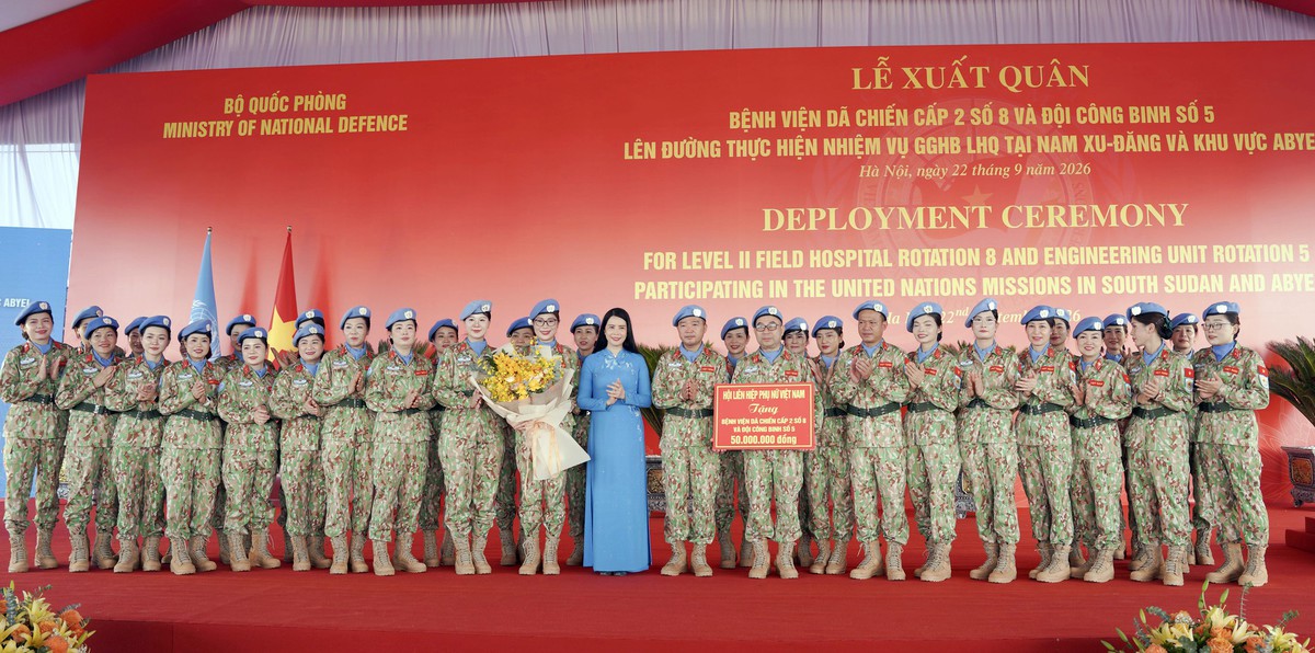 Hơn 200 chiến sĩ mũ nồi xanh Việt Nam rạng rỡ lên đường làm nhiệm vụ gìn giữ hòa bình - Ảnh 8.