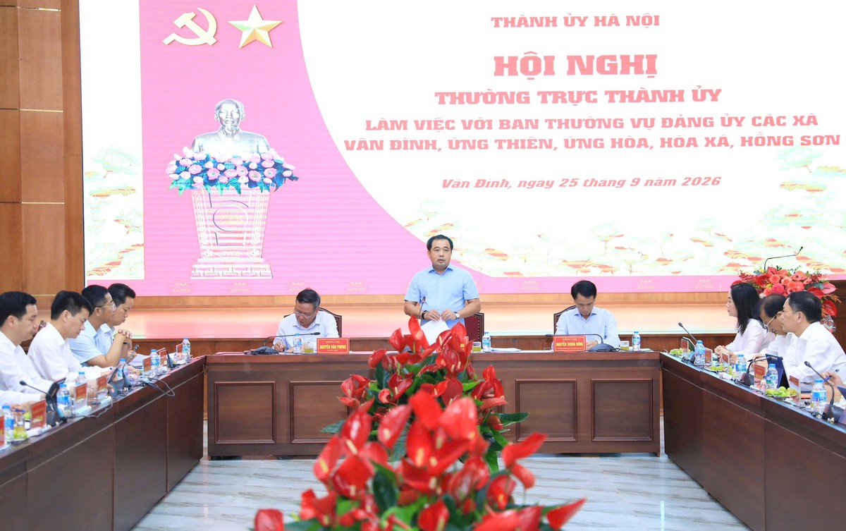 Bí thư Hà Nội: Đảng phải lãnh đạo toàn diện, cùng chính quyền giải quyết việc địa phương- Ảnh 1.