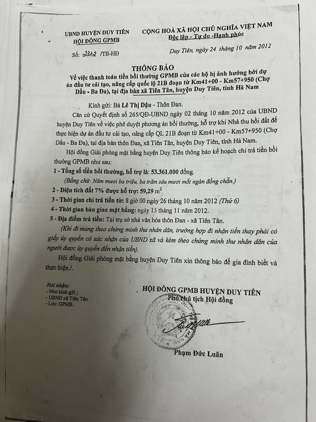 "Lỡ hẹn" 14 năm, người thụ hưởng qua đời vẫn chưa nhận được đất dịch vụ- Ảnh 1.