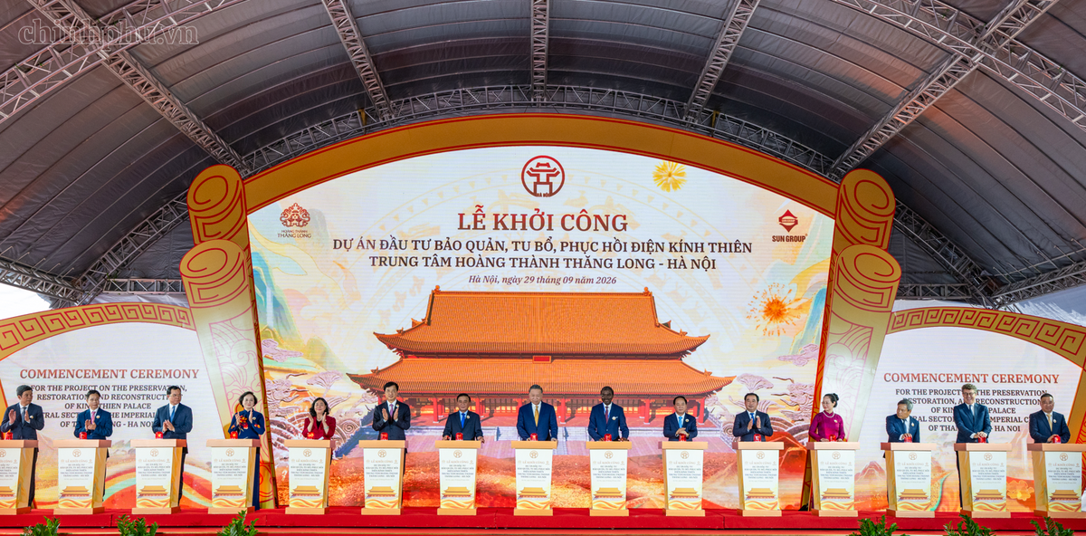 Tổng Bí thư, Chủ tịch nước Tô Lâm dự Lễ khởi công Dự án đầu tư bảo quản, tu bổ, phục hồi Điện Kính Thiên - Ảnh 2.