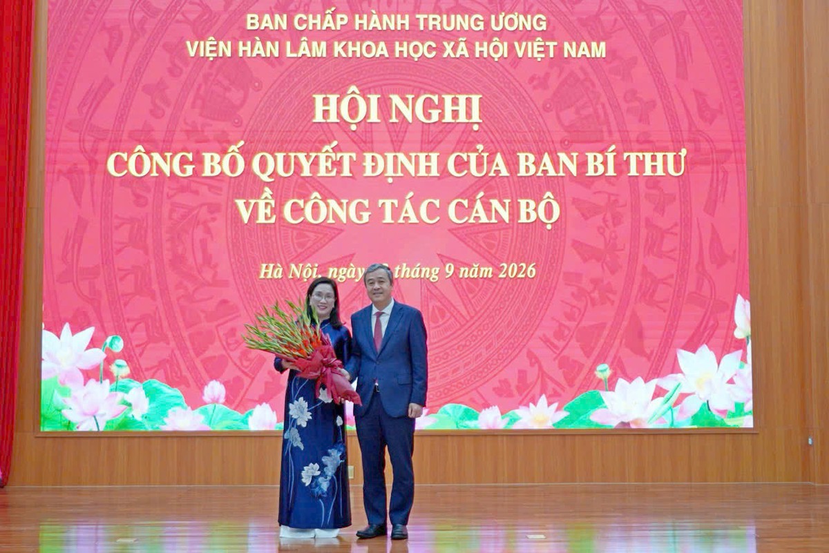Bà Đinh Thị Mai giữ chức Phó Chủ tịch Viện Hàn lâm Khoa học xã hội Việt Nam - Ảnh 1.