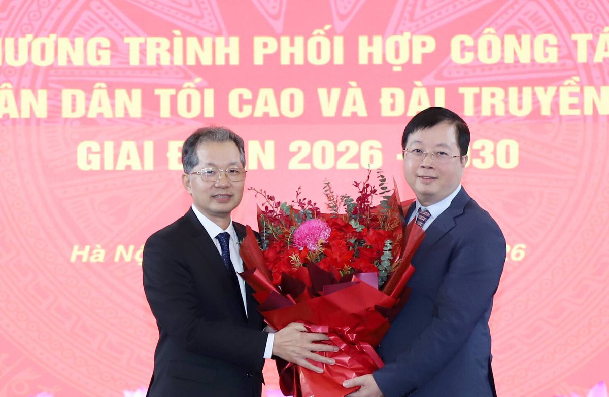Tòa án nhân dân tối cao và Đài Truyền hình Việt Nam ký kết chương trình phối hợp giai đoạn 2026-2030- Ảnh 3.