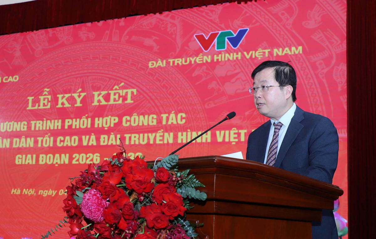 Tòa án nhân dân tối cao và Đài Truyền hình Việt Nam ký kết chương trình phối hợp giai đoạn 2026-2030- Ảnh 2.