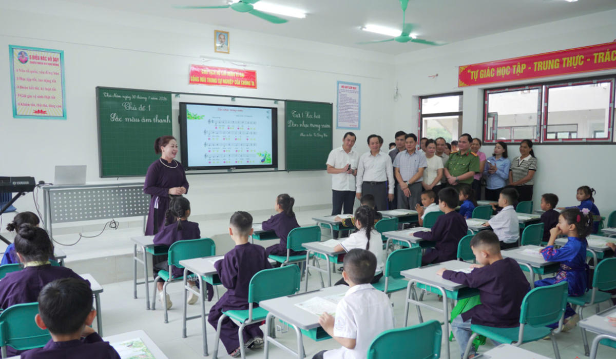 Lạng Sơn, Cao Bằng: Hân hoan đón năm mới tại những ngôi trường liên cấp khang trang - Ảnh 9.