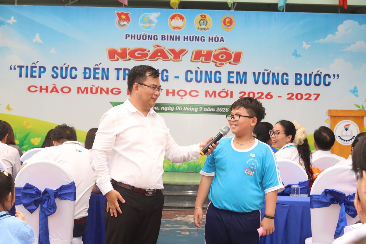 TPHCM: Sôi nổi ngày hội “Tiếp sức đến trường – Cùng em vững bước”- Ảnh 6.