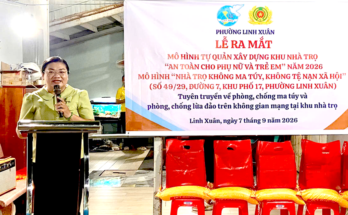 TPHCM: Nhân rộng mô hình nhà trọ "An toàn cho phụ nữ và trẻ em" tại vùng ven - Ảnh 1.