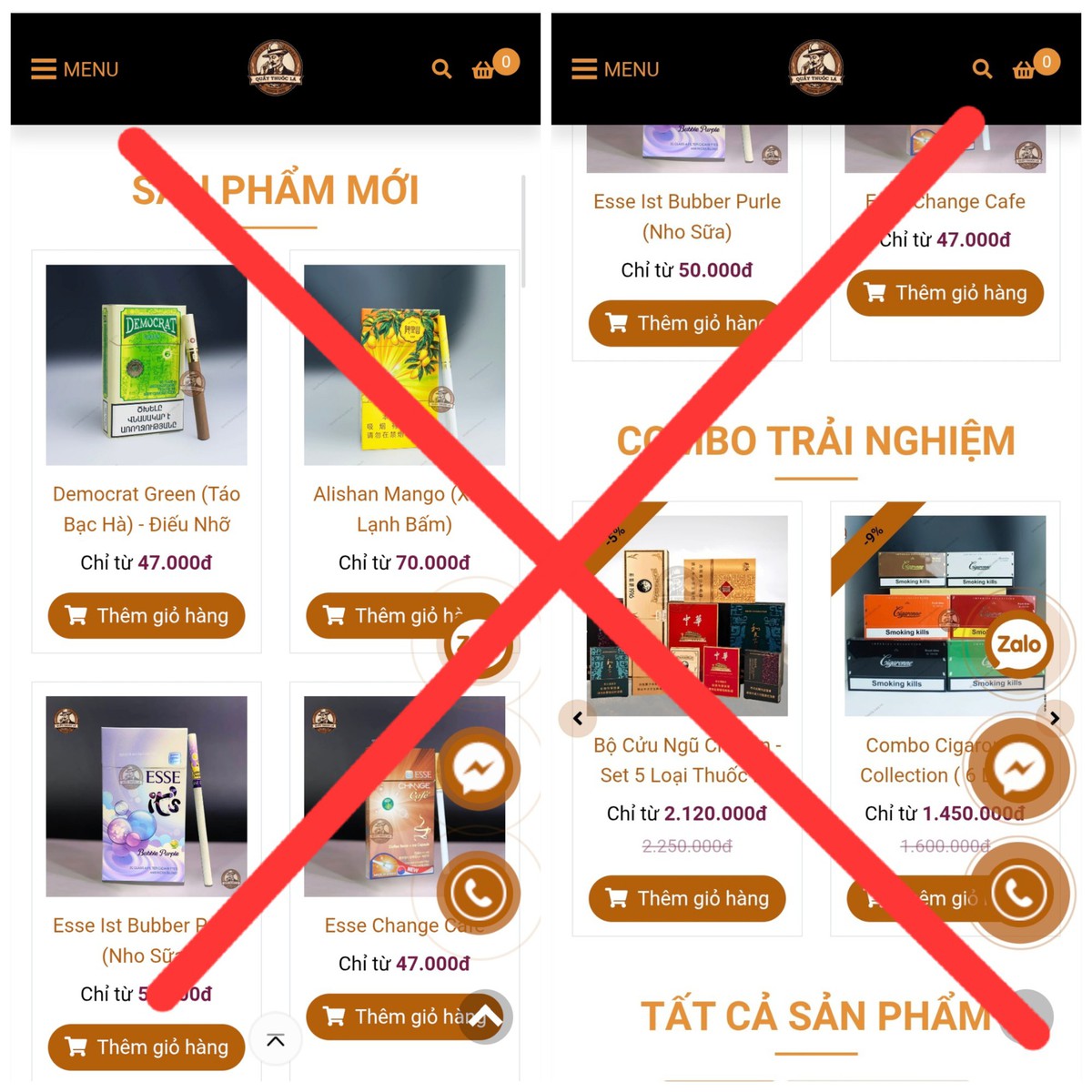 Thuốc lá “xách tay” quảng cáo tràn lan trên mạng bất chấp lệnh cấm - Ảnh 2.