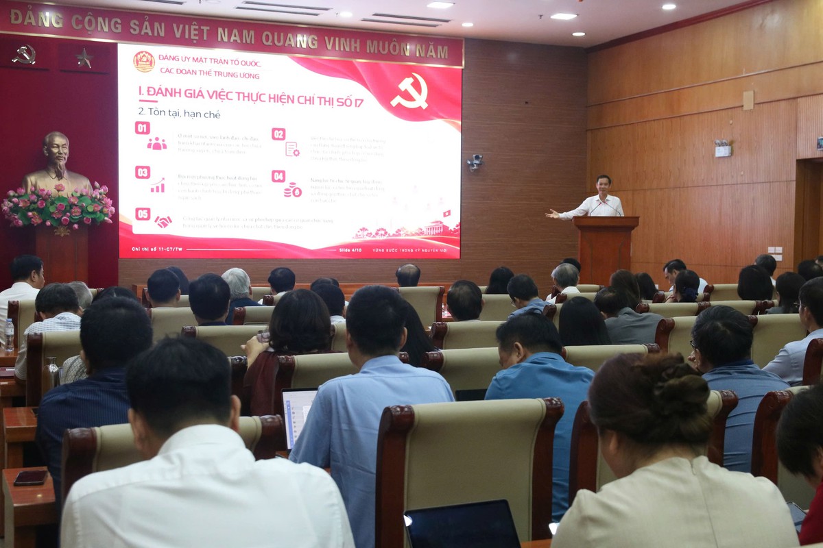 Đảng ủy Mặt trận Tổ quốc, các đoàn thể Trung ương quán triệt, đưa các quy định, chỉ thị mới của Đảng vào cuộc sống - Ảnh 6.