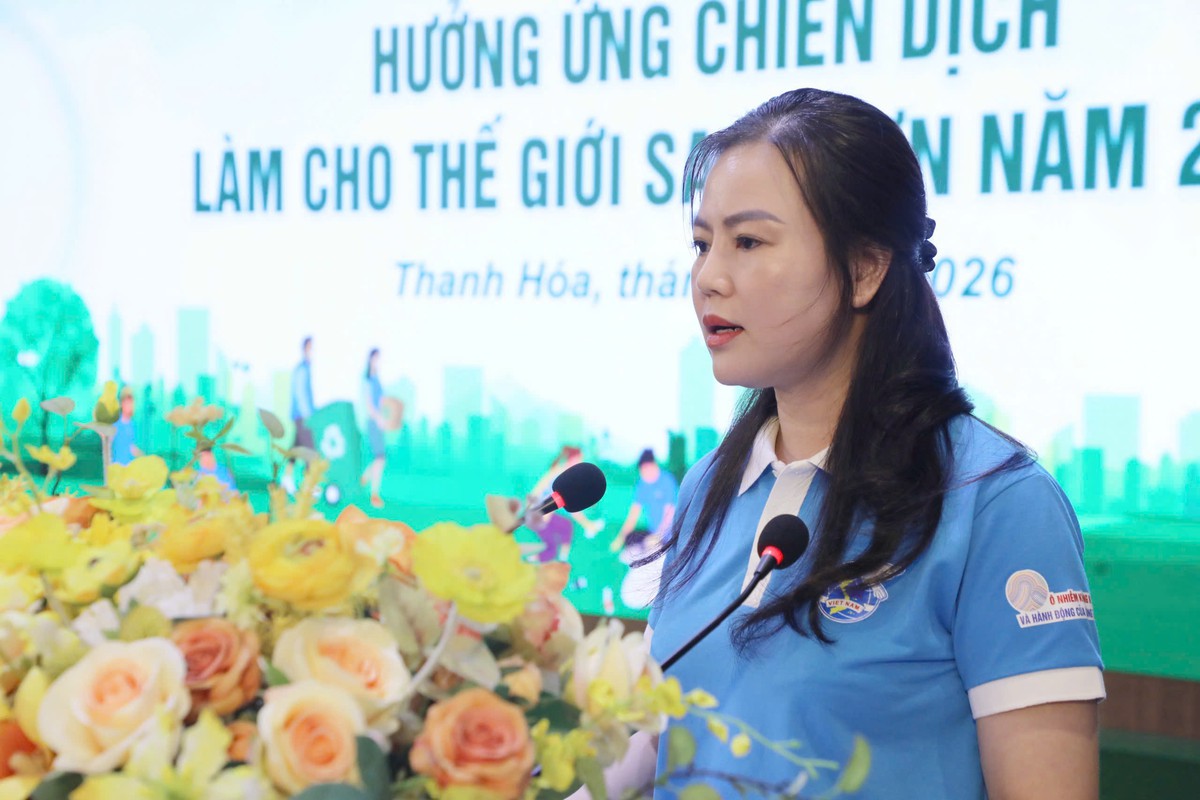 Hội LHPN tỉnh thanh hóa phát động hưởng ứng Chiến dịch Làm cho thế giới sạch hơn - Ảnh 1.