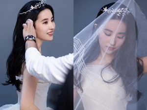 Chia tay Song Seung Hun 3 năm, Lưu Diệc Phi mặc váy cưới, &quot;thần tiên tỷ tỷ&quot; sẽ kết hôn?