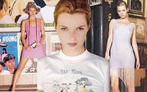 Bộ ảnh siêu mẫu Kate Moss chụp tại Việt Nam năm 1996 bỗng &quot;nóng&quot; trở lại 