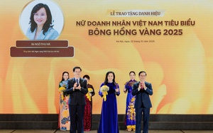 Tổng Giám đốc SHB Ngô Thu Hà được vinh danh “Nữ doanh nhân Việt Nam tiêu biểu - Bông hồng vàng” năm 2025