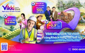 Vikki Bank hỗ trợ tài chính cho bà con vùng lũ