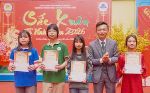 Học sinh Trường THCS Tô Vĩnh Diện hào hứng trải nghiệm không gian văn hóa Tết cổ truyền