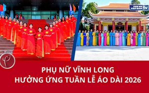 Phụ nữ Vĩnh Long hưởng ứng Tuần lễ Áo dài 2026