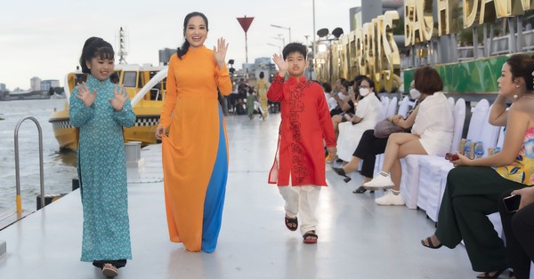 Trẻ có hoàn cảnh khó khăn trình diễn thời trang trên bến Bạch Đằng