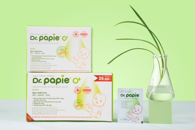 Dr.Papie ra mắt gạc răng miệng 0+ hộp 60 gói: Giải pháp tiết kiệm cho mẹ, giữ trọn an toàn cho bé
- Ảnh 2. Dr.Papie ra mắt gạc răng miệng 0+ hộp 60 gói: Giải pháp tiết kiệm cho mẹ, giữ trọn an toàn cho bé
- Ảnh 2.